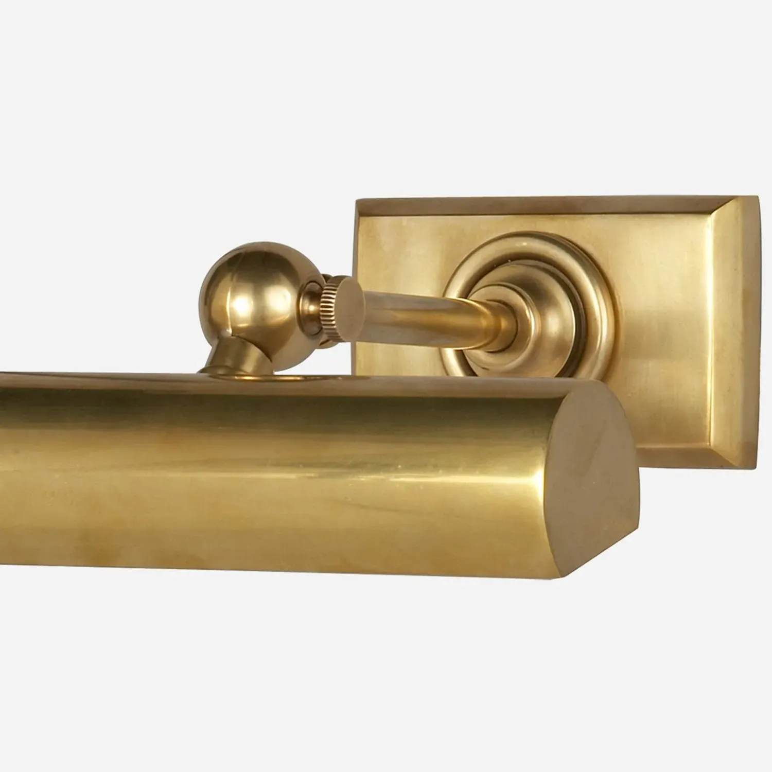 Small Single Picture Light - Brass, Metal alternate view