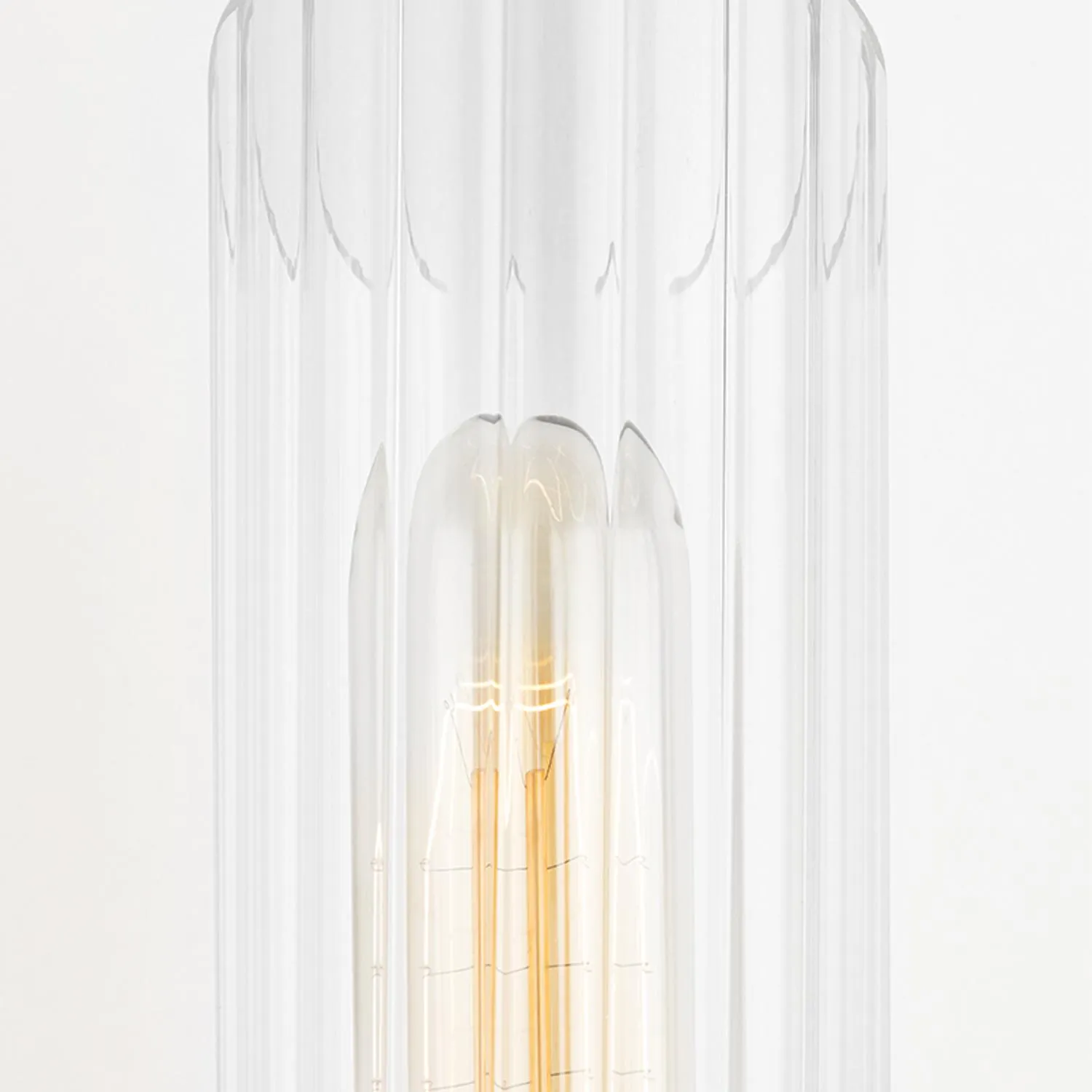 Cecily Small Wall Light - Polished Nickel, Glass alternate view