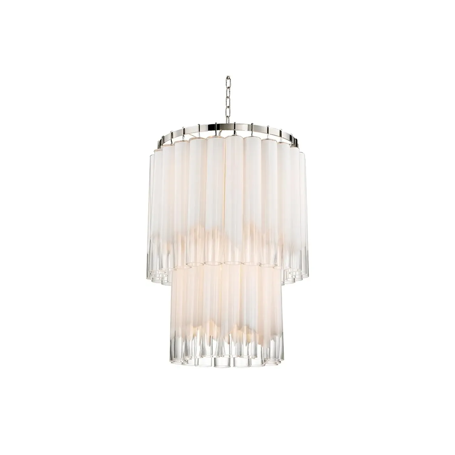 Chandelier with Glass Detail - Nickel product