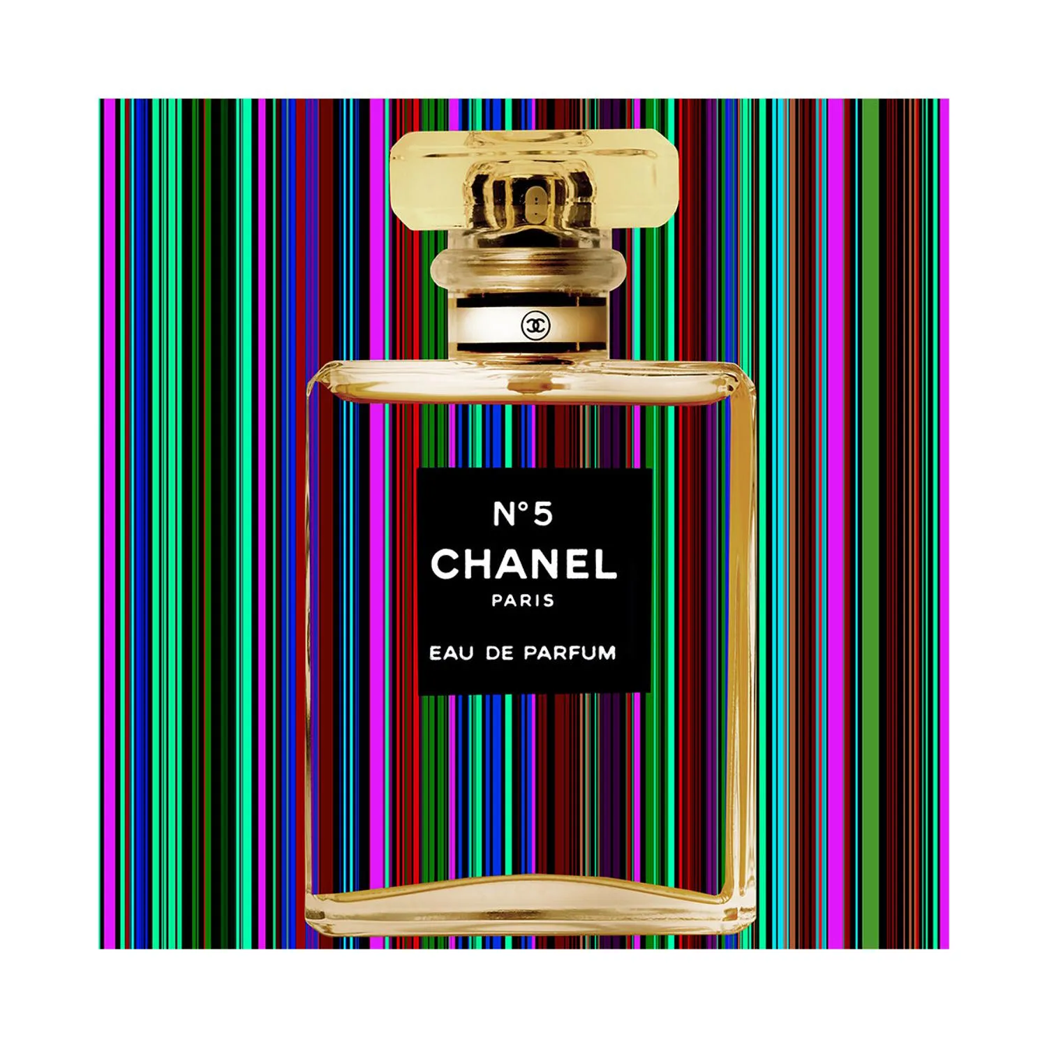 Chanel Stripes Pt1 Wall Art on Plexiglass - Multicolour product