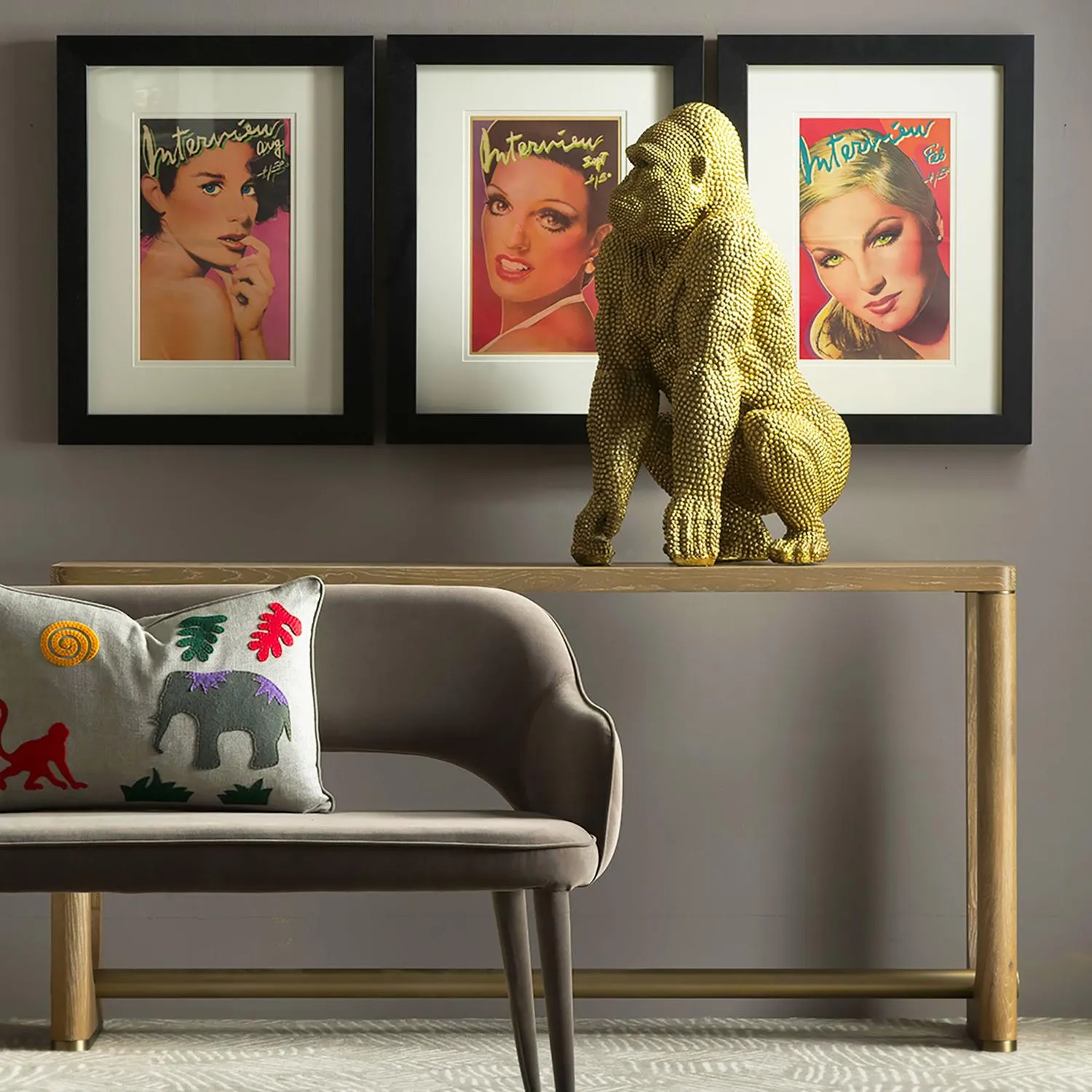 Charlie Console Table - Natural Oak, Wood alternate view