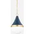 Ciara Pendant Light - Soft Navy, Metal by Andrew Martin, image 4