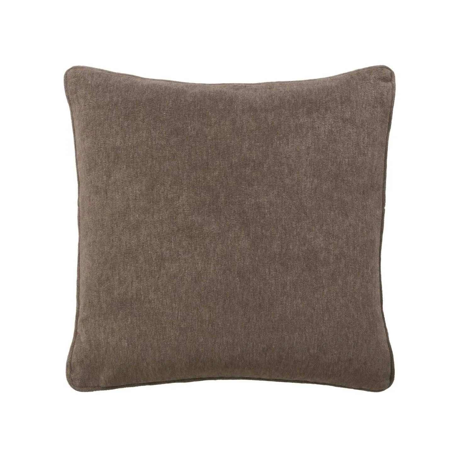 Cinema Square Cushion with Sustainable Feather Fill - Cola, Velvet by Andrew Martin