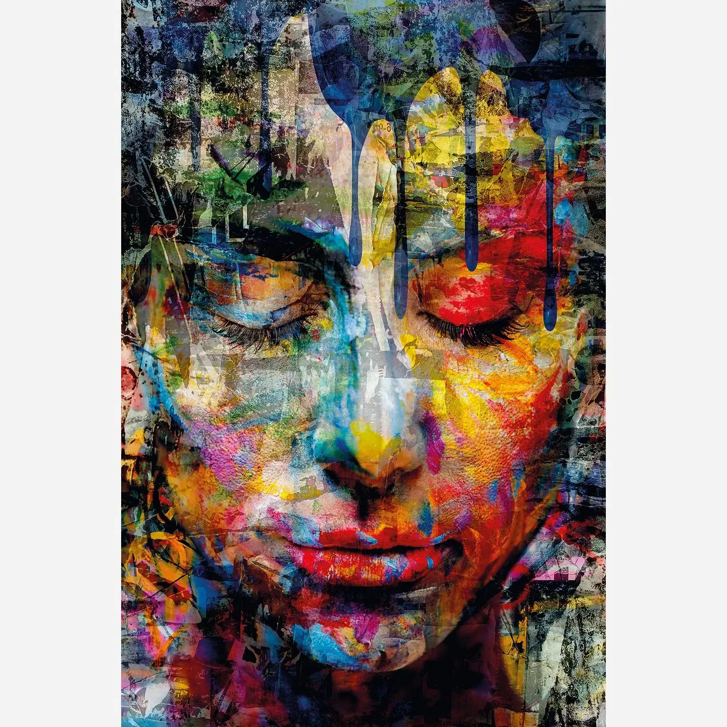 Cobra Art Meditation Plexiglass Artwork - 80x120cm product