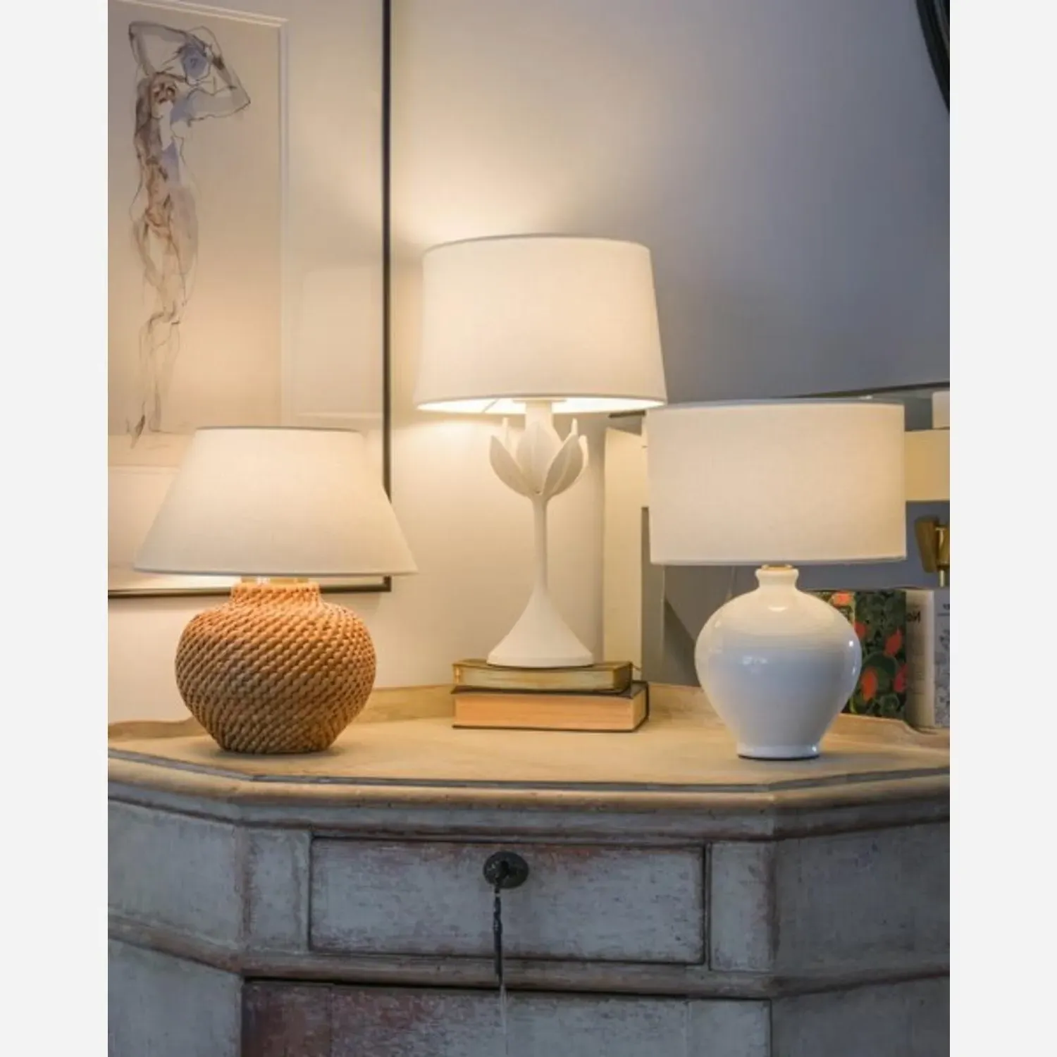 Cordless Table Lamp - Plaster White alternate view