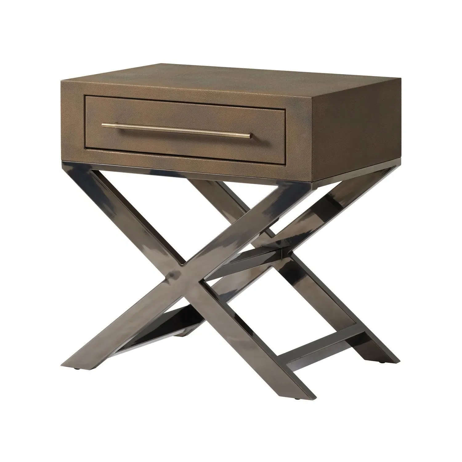 Da Gama Side Table - Bronze Shagreen by Andrew Martin