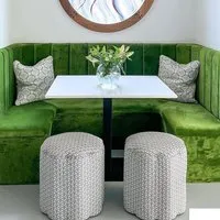Daisy Ottoman - Scalloped Edge by Andrew Martin, image 3