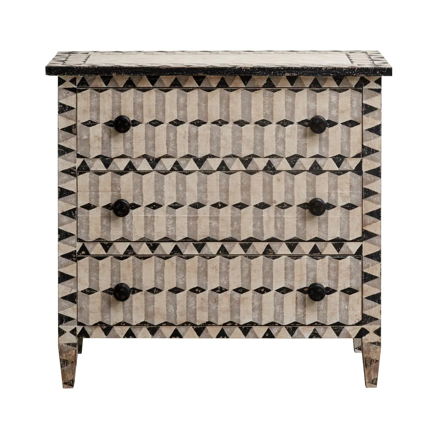 Donato Hand-Painted Chest - Multicolor, Reclaimed Wood alternate view