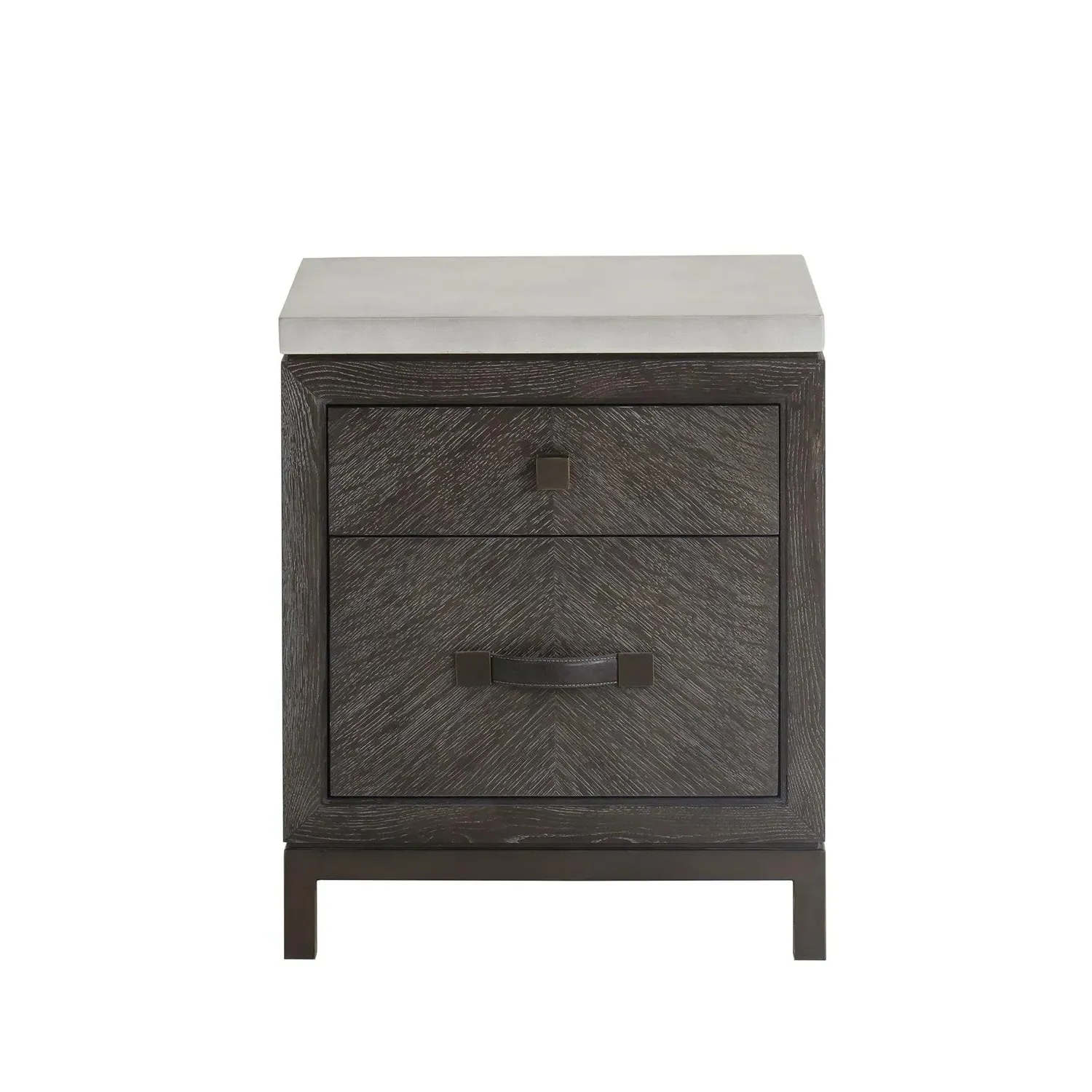 Emerson Bedside Table with Drawers - Brown, Oak Veneer product