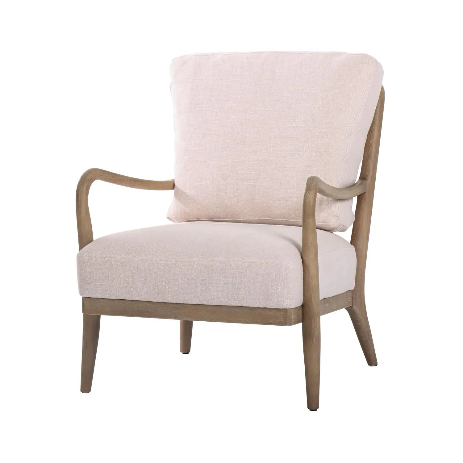 Evaristo Accent Chair - Light Neutral, Linen product
