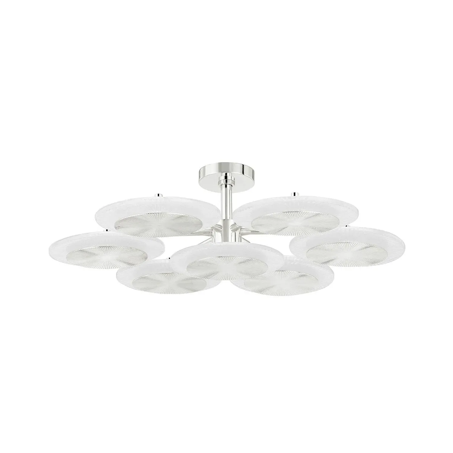 Flush Mount Ceiling Light - Polished Nickel product