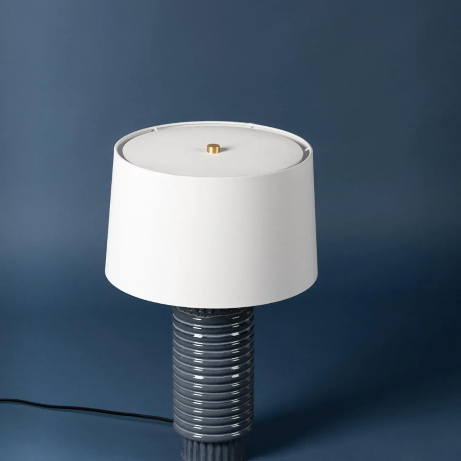 Broderick Table Lamp - Blue, Ceramic alternate view
