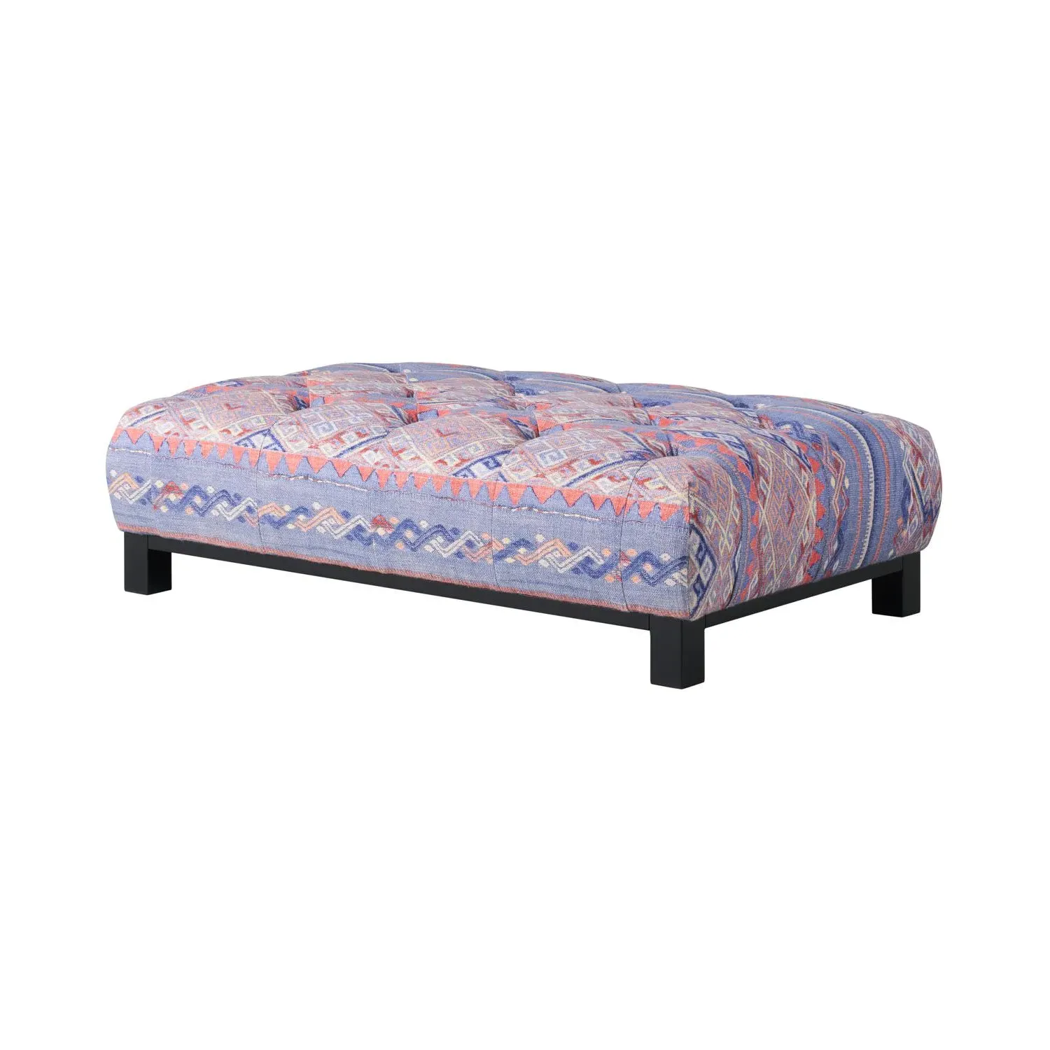 Hera Ottoman Stool - Denim, Cotton product