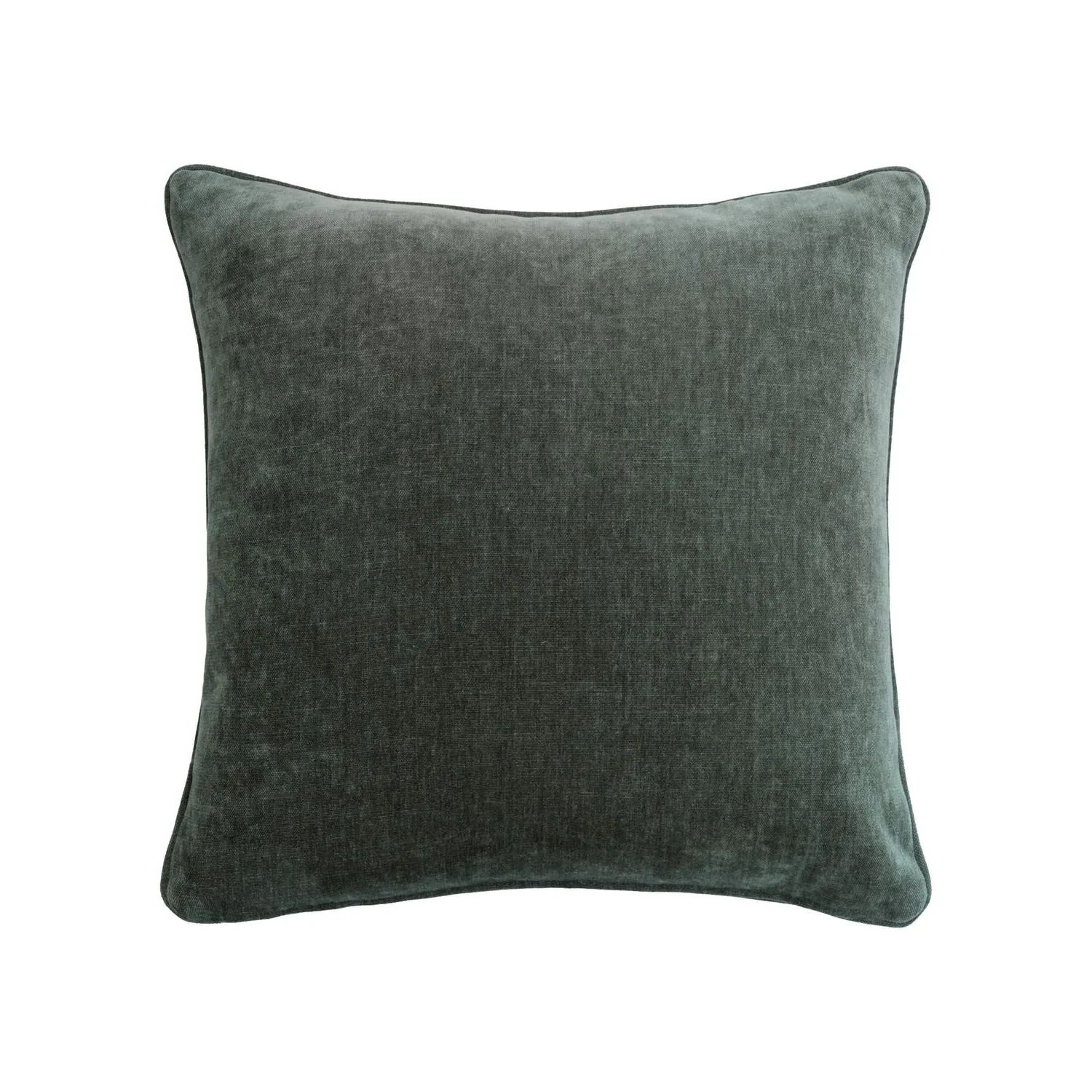 House Chenille Cushion with Sustainable Feather Fill - Lichen product