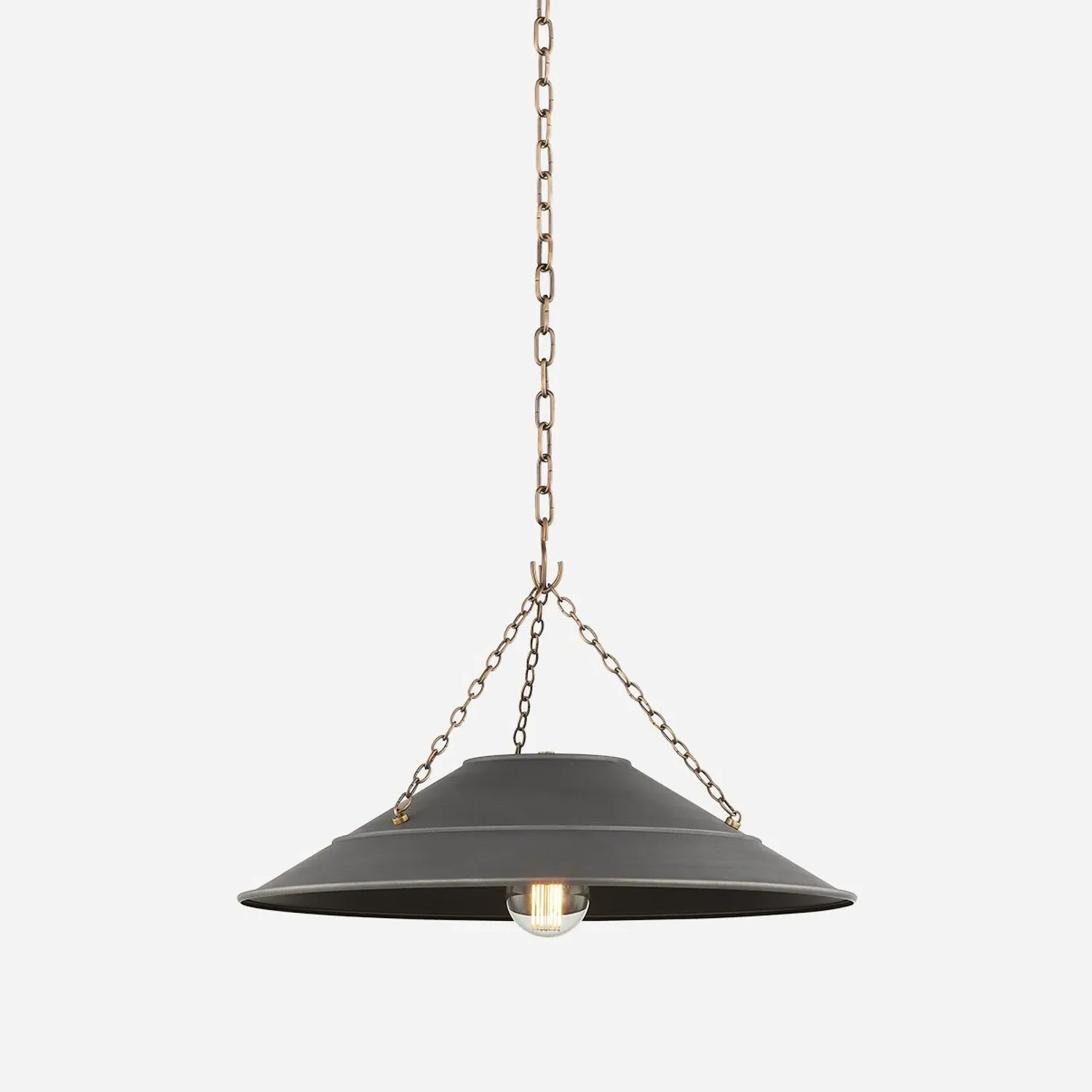 Medium Pendant Light - Black, Brass product