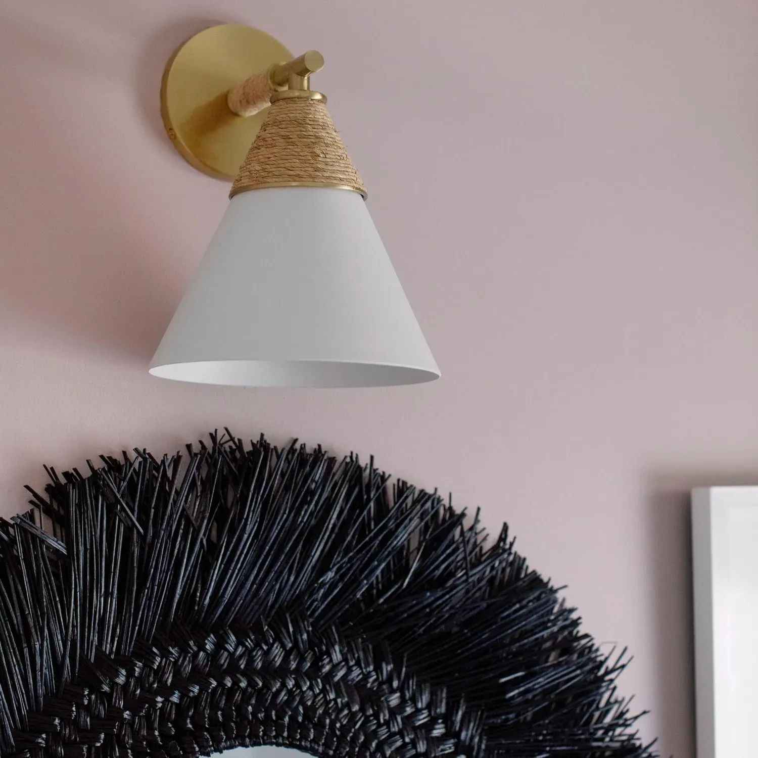Mica Wall Light - Brass alternate view
