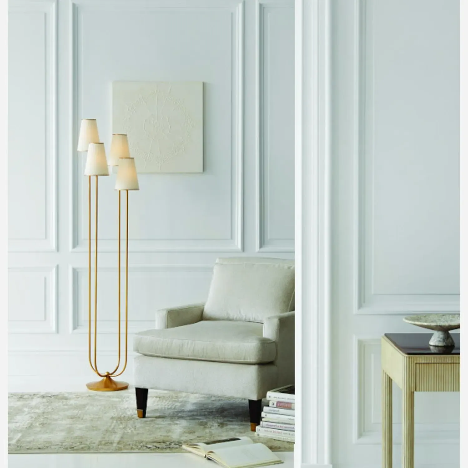 Montreuil Floor Lamp - Gild, Metal alternate view