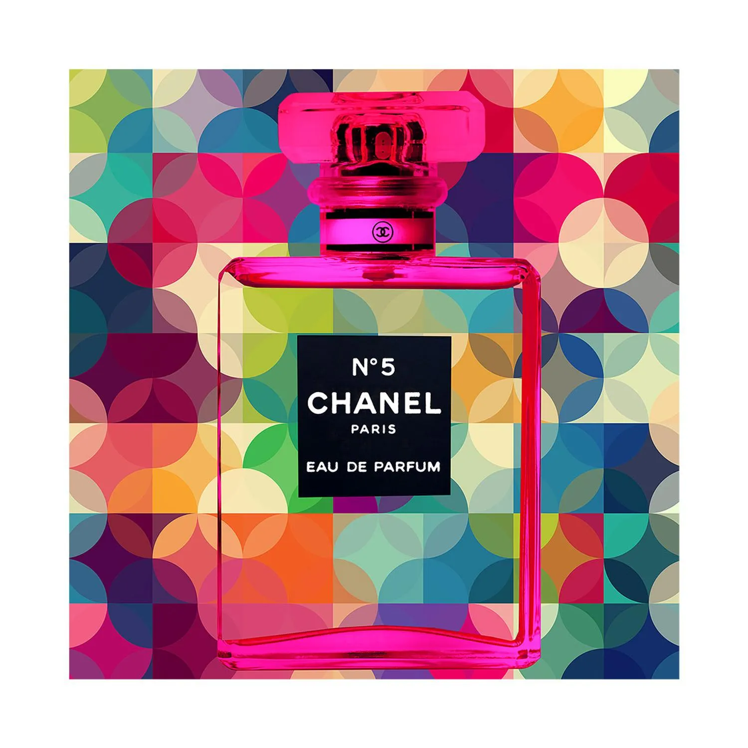 Mosaic Of Colour Chanel Wall Art - Multicoloured, Plexiglass product