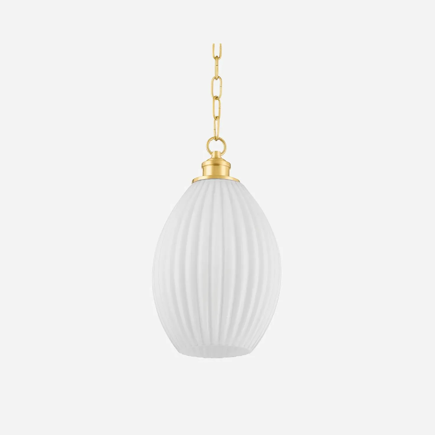 Oval Pendant Light - Brass, Glass product