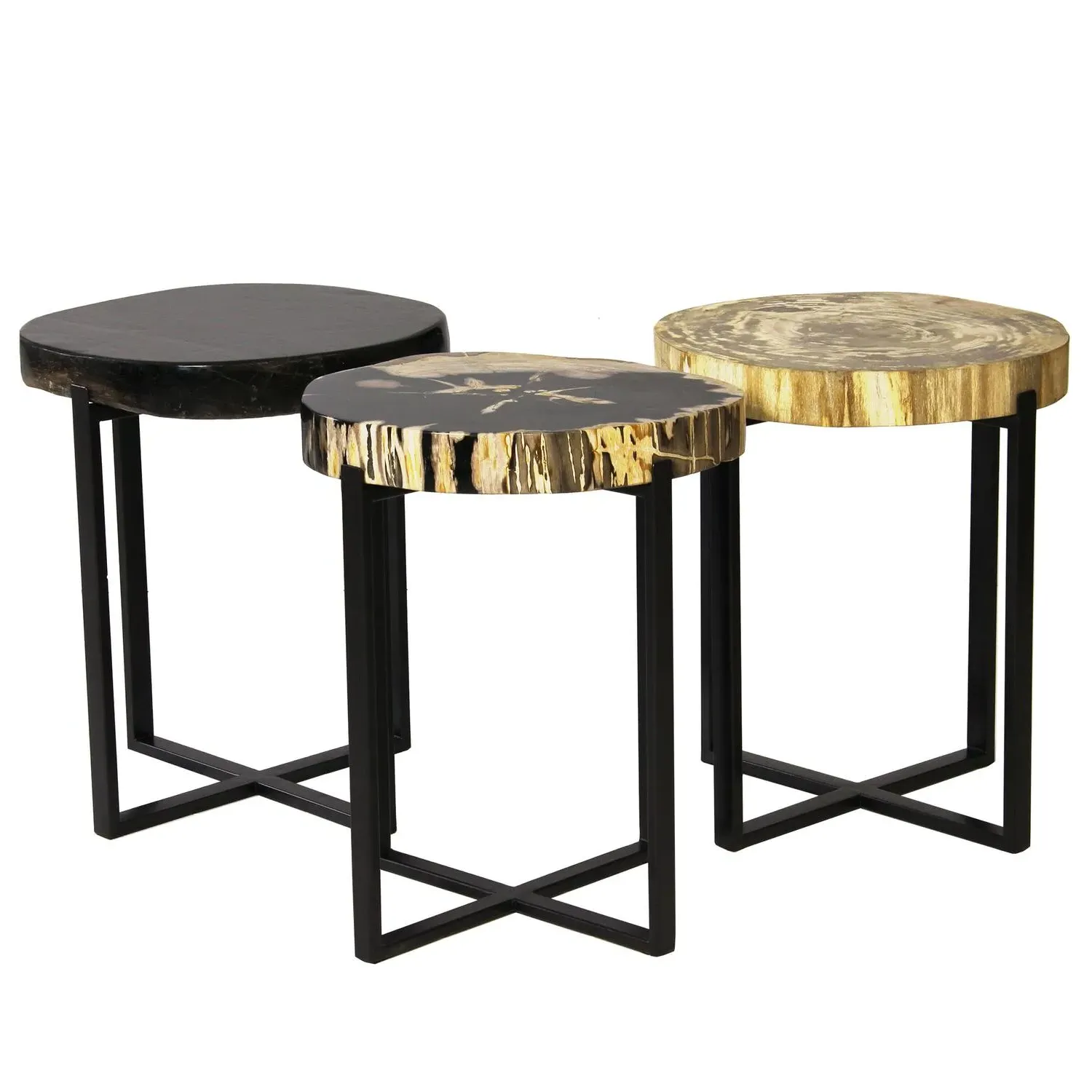 Peter Disc Side Table - Natural, Wood alternate view