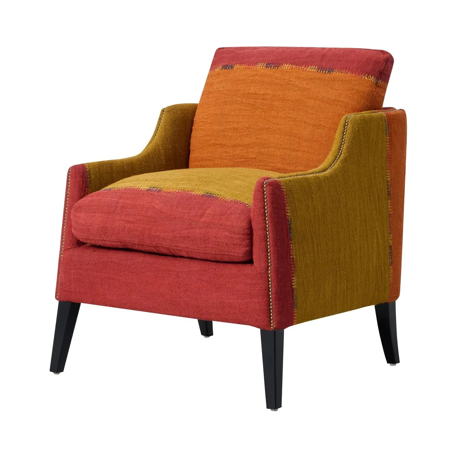 Regal Turkish Perde Chair - Green/Red, Wool product