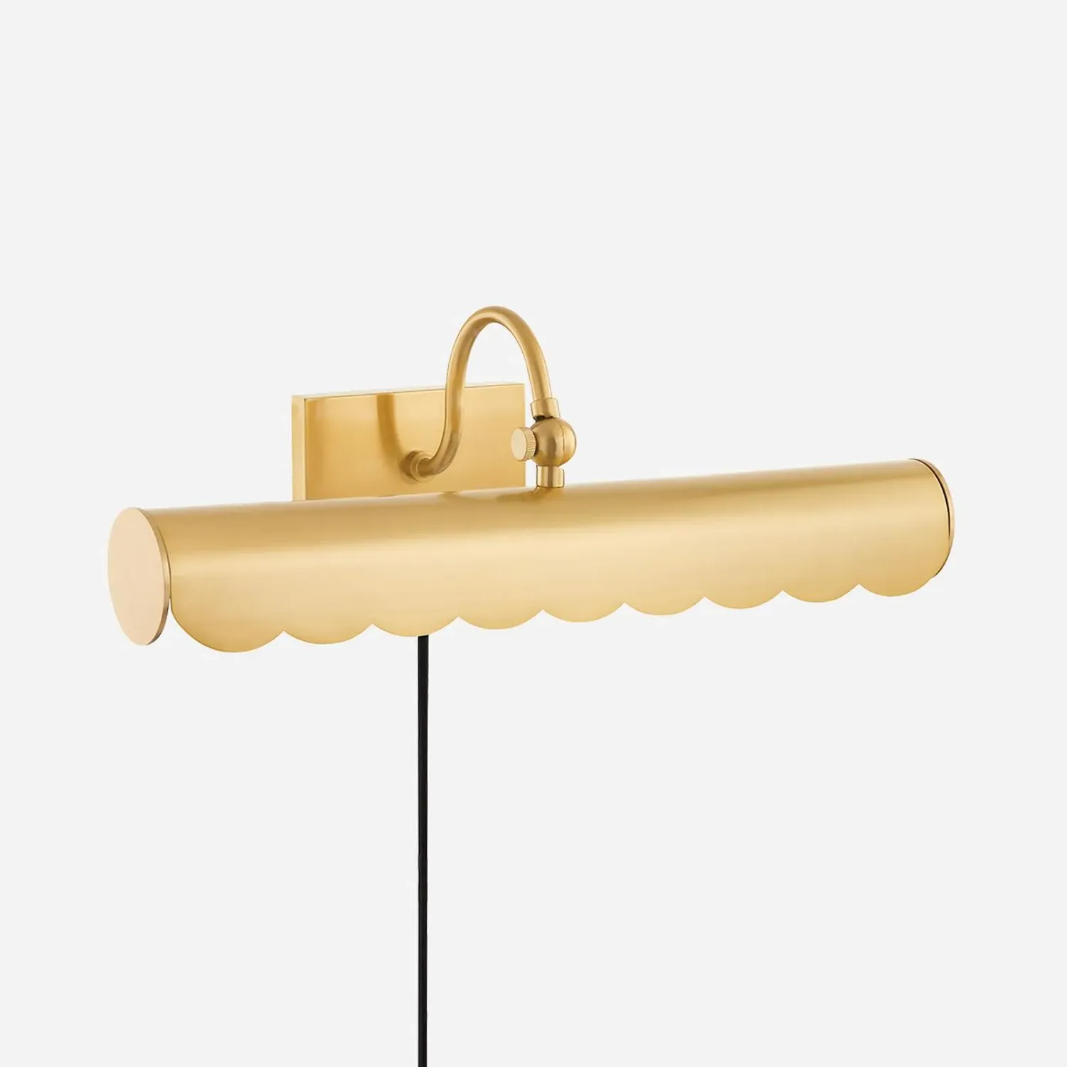 Scalloped Wall Light - Brass, Metal product