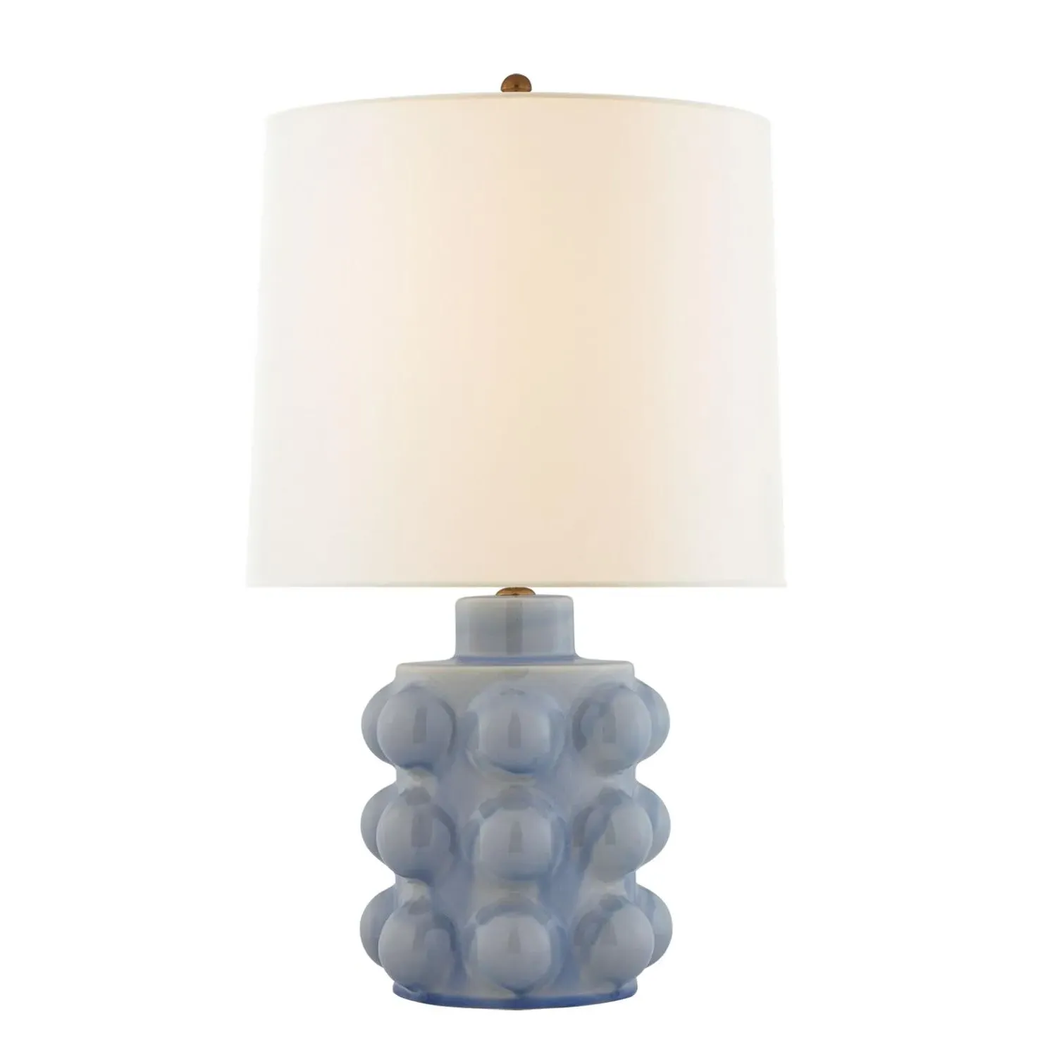 Sculpted Table Lamp with Crackle Finish - Blue, Ceramic product