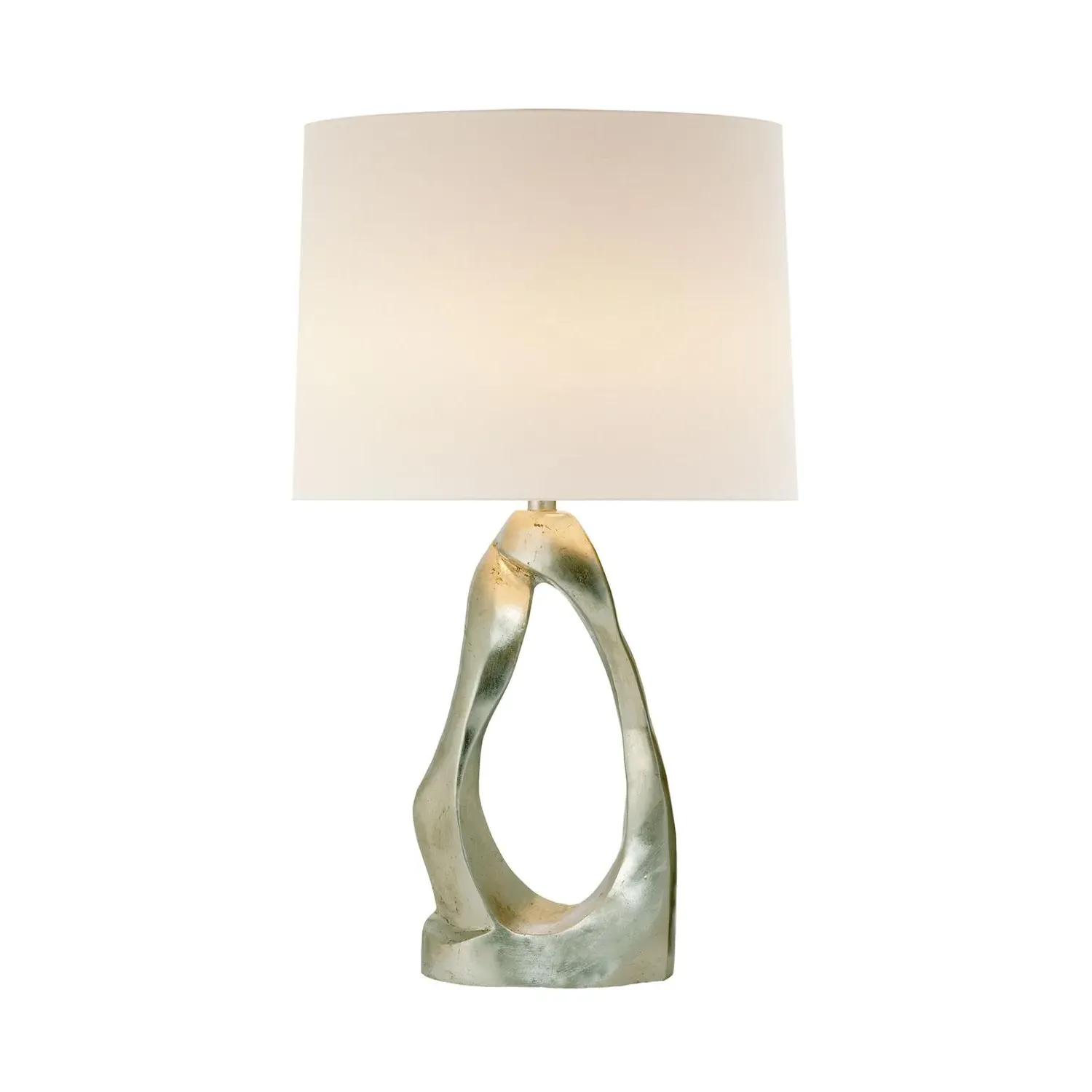 Sculptural Table Lamp - Silver, Metal product