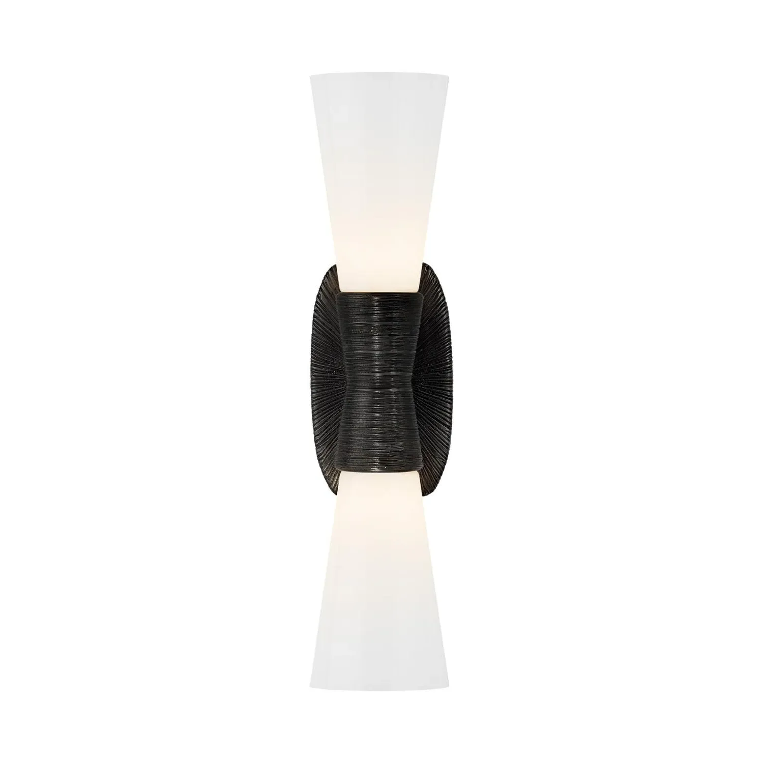 Small Double Wall Light - Aged Iron product