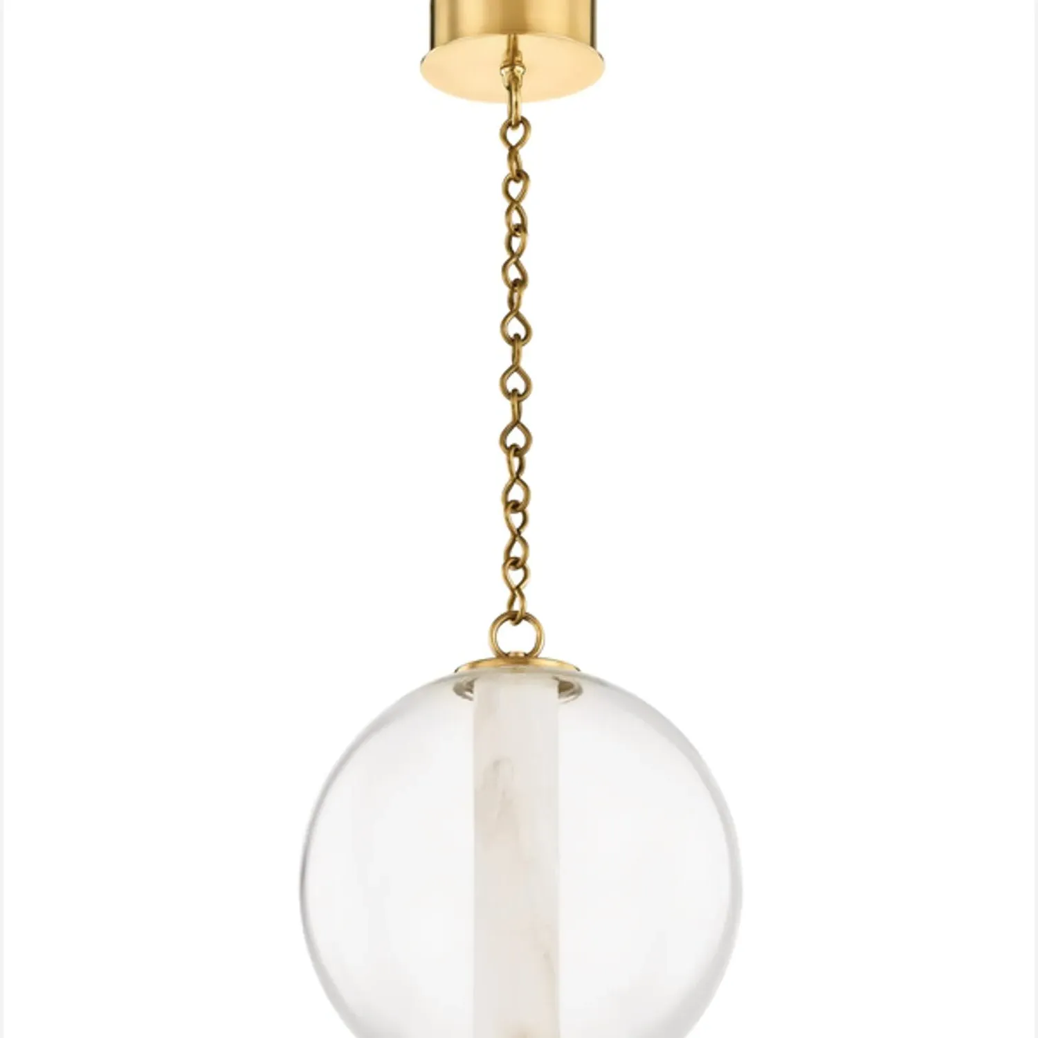 Small Pendant Light - Brass, Alabaster product