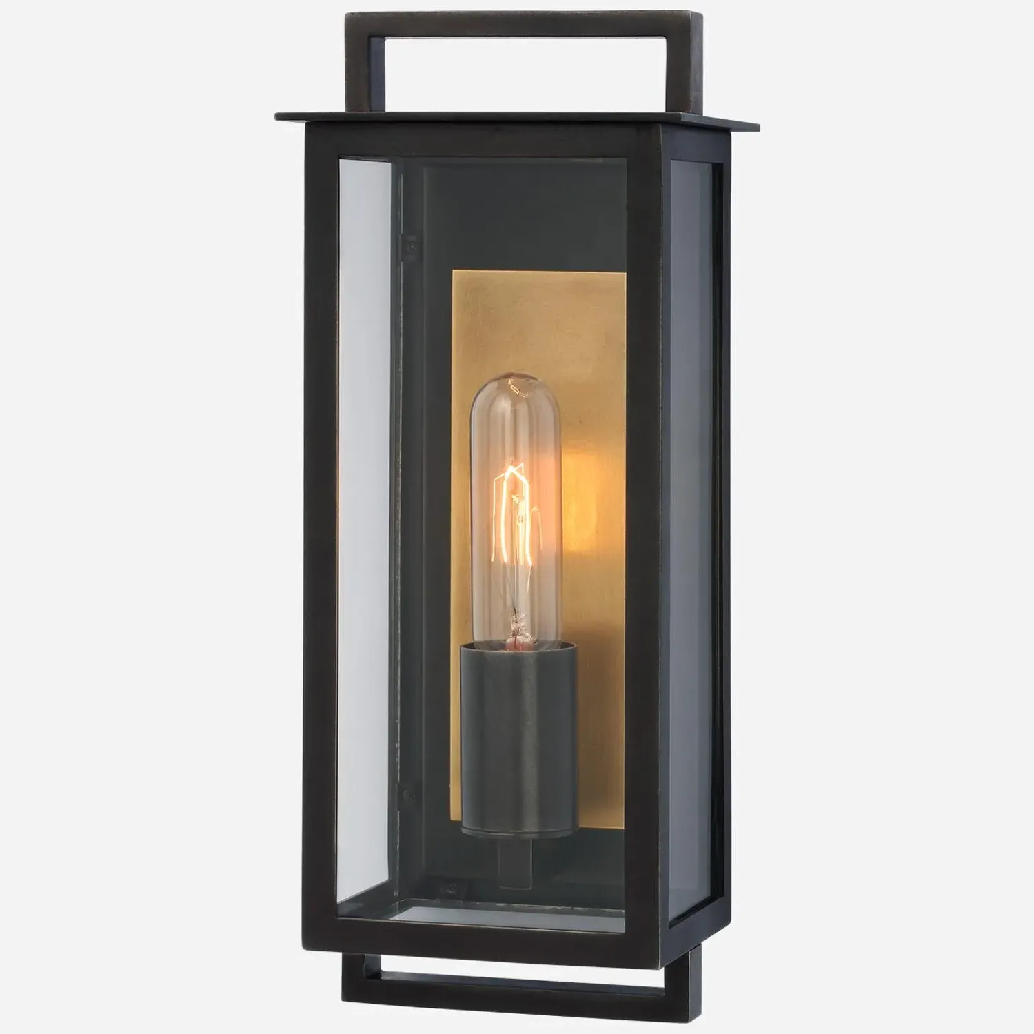 Small Wall Light with Cage Design - Black, Iron product
