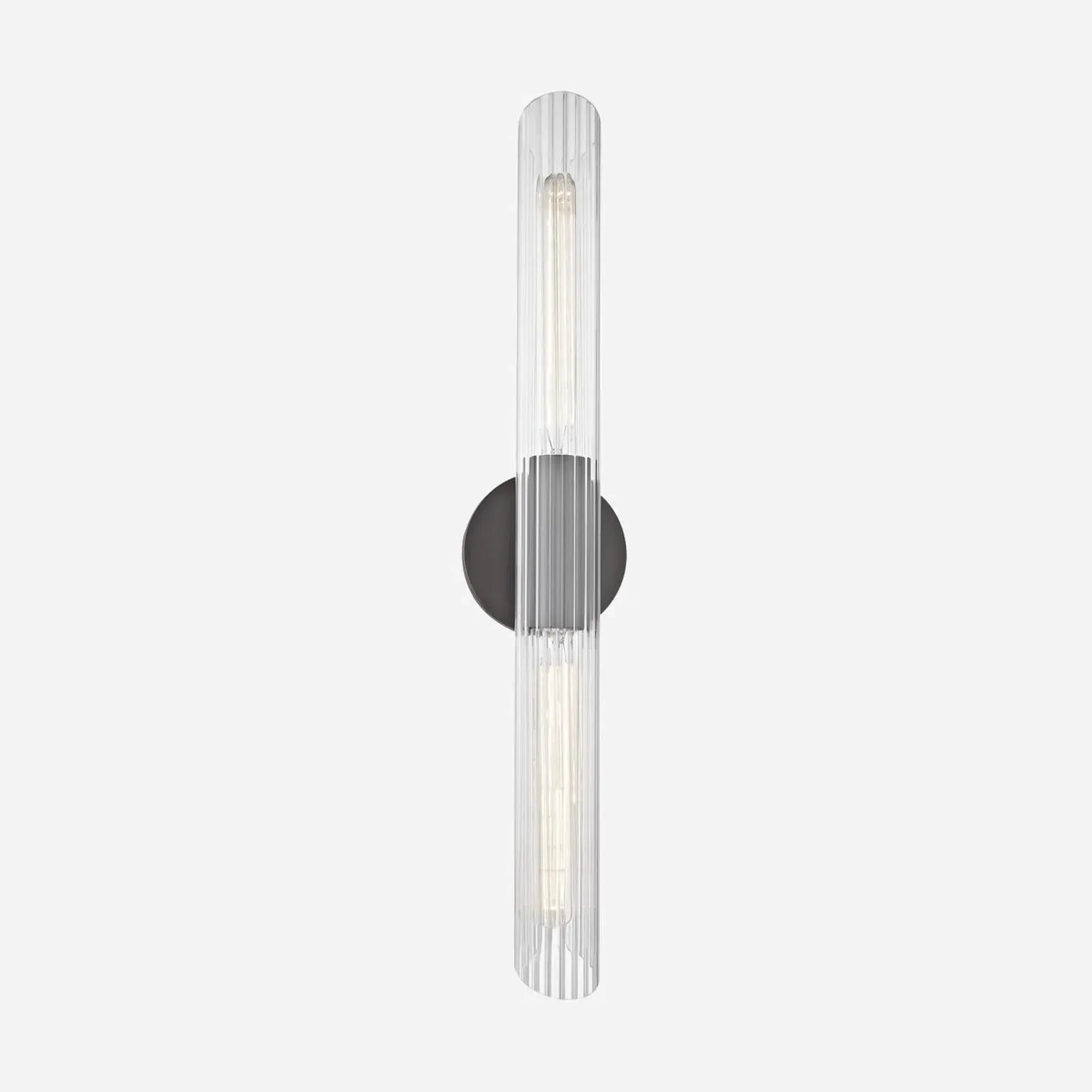 Small Wall Light with Faceted Glass - Bronze alternate view