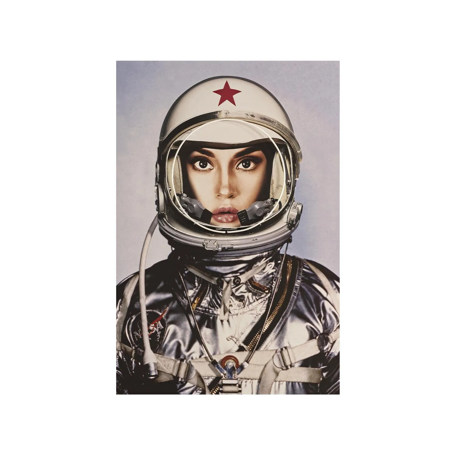 Space Girl Neon Wall Art - Silver, Aluminium alternate view