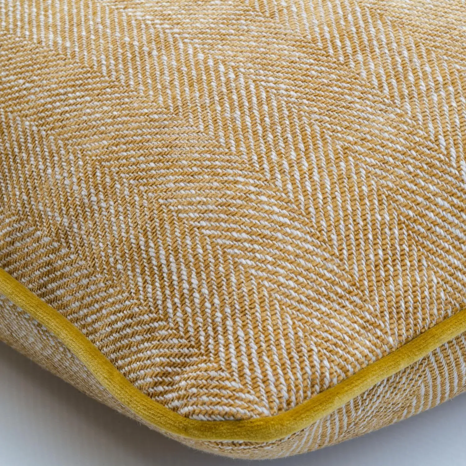 Square Cushion with Feather Fill - Ginger, Viscose alternate view