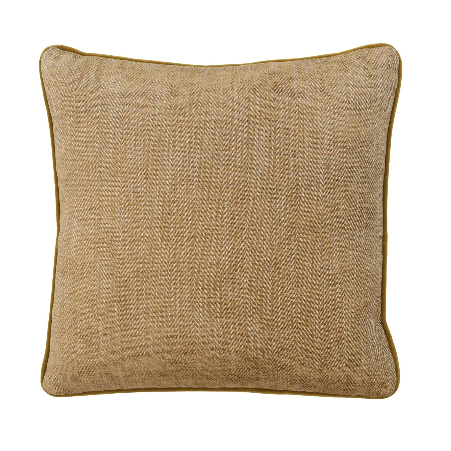 Square Cushion with Feather Fill - Ginger, Viscose product
