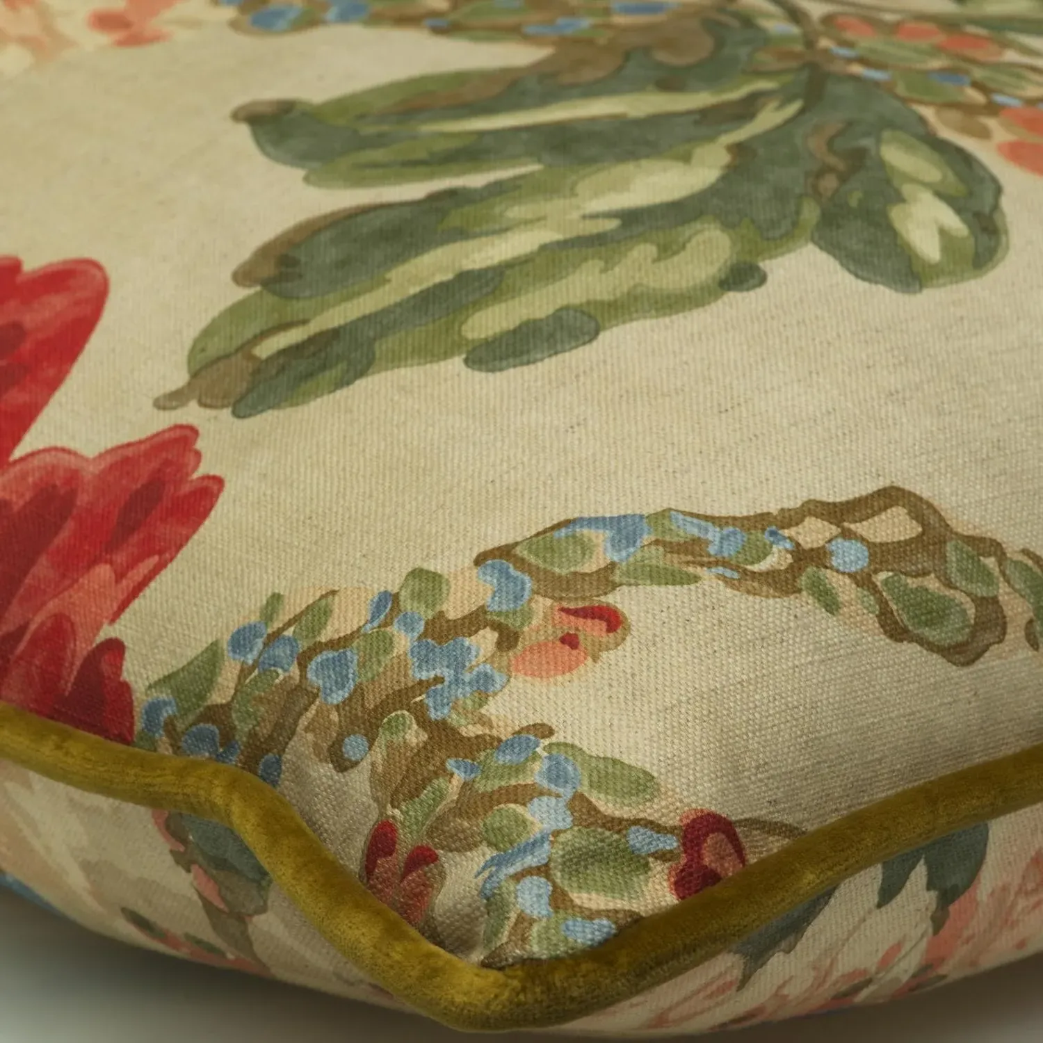 Square Cushion with Feather Fill - Natural, Cotton alternate view