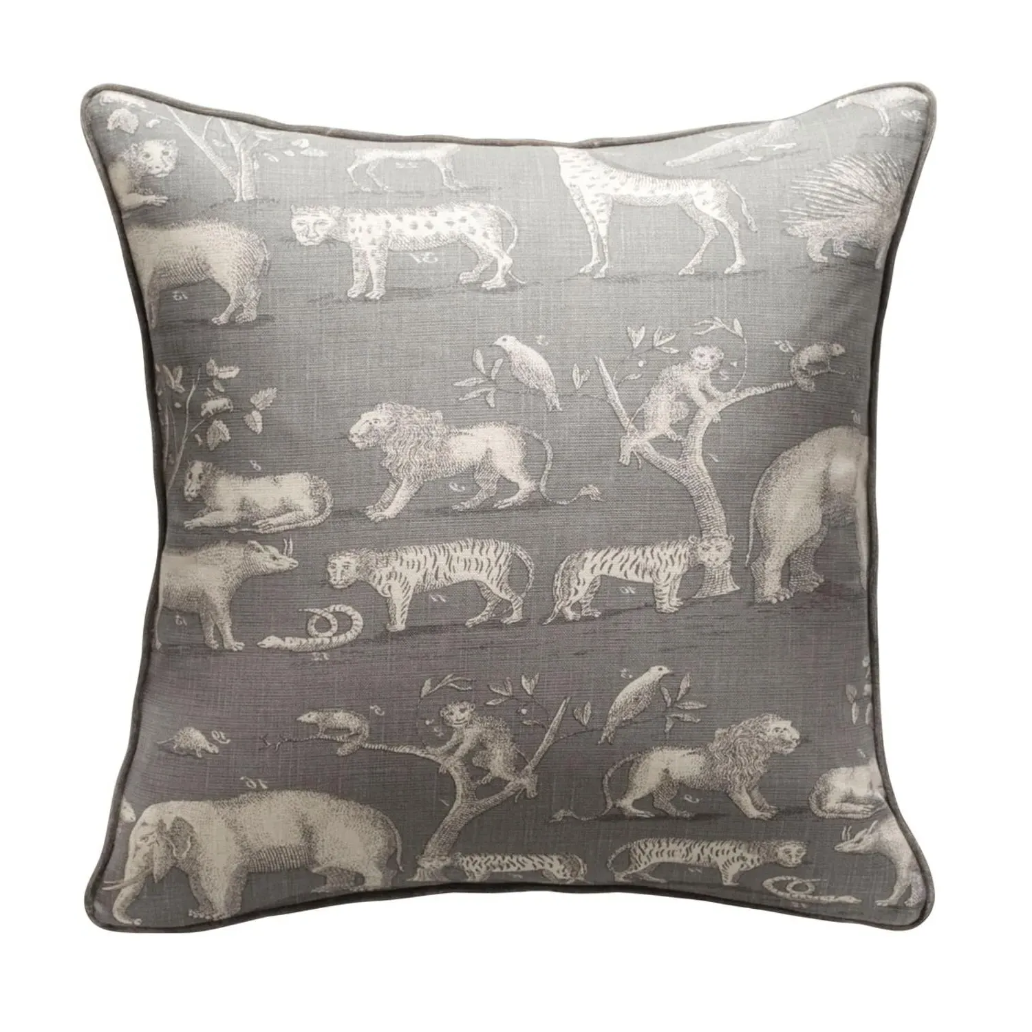 Square Cushion with Feather Fill - Storm, Linen product