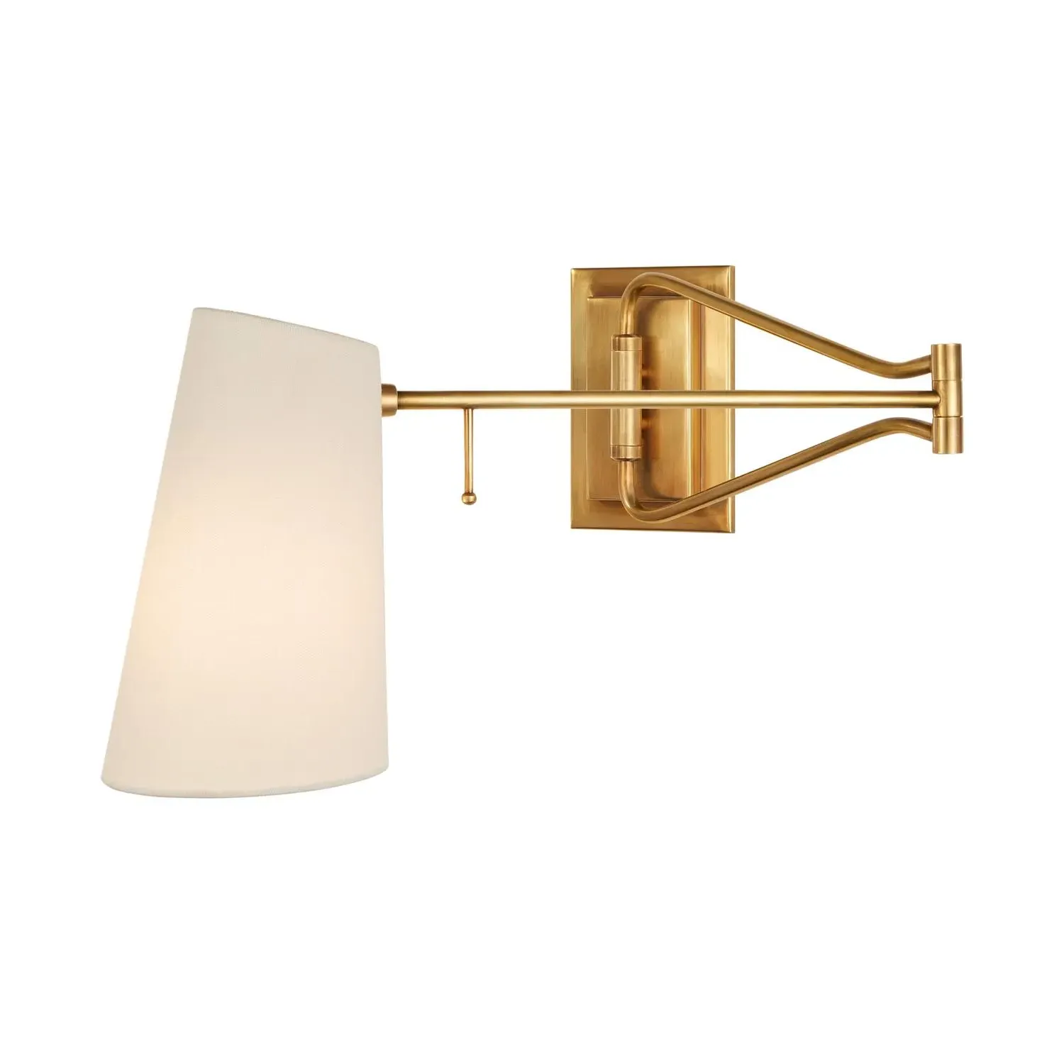 Swing Arm Wall Light - Brass, Metal product