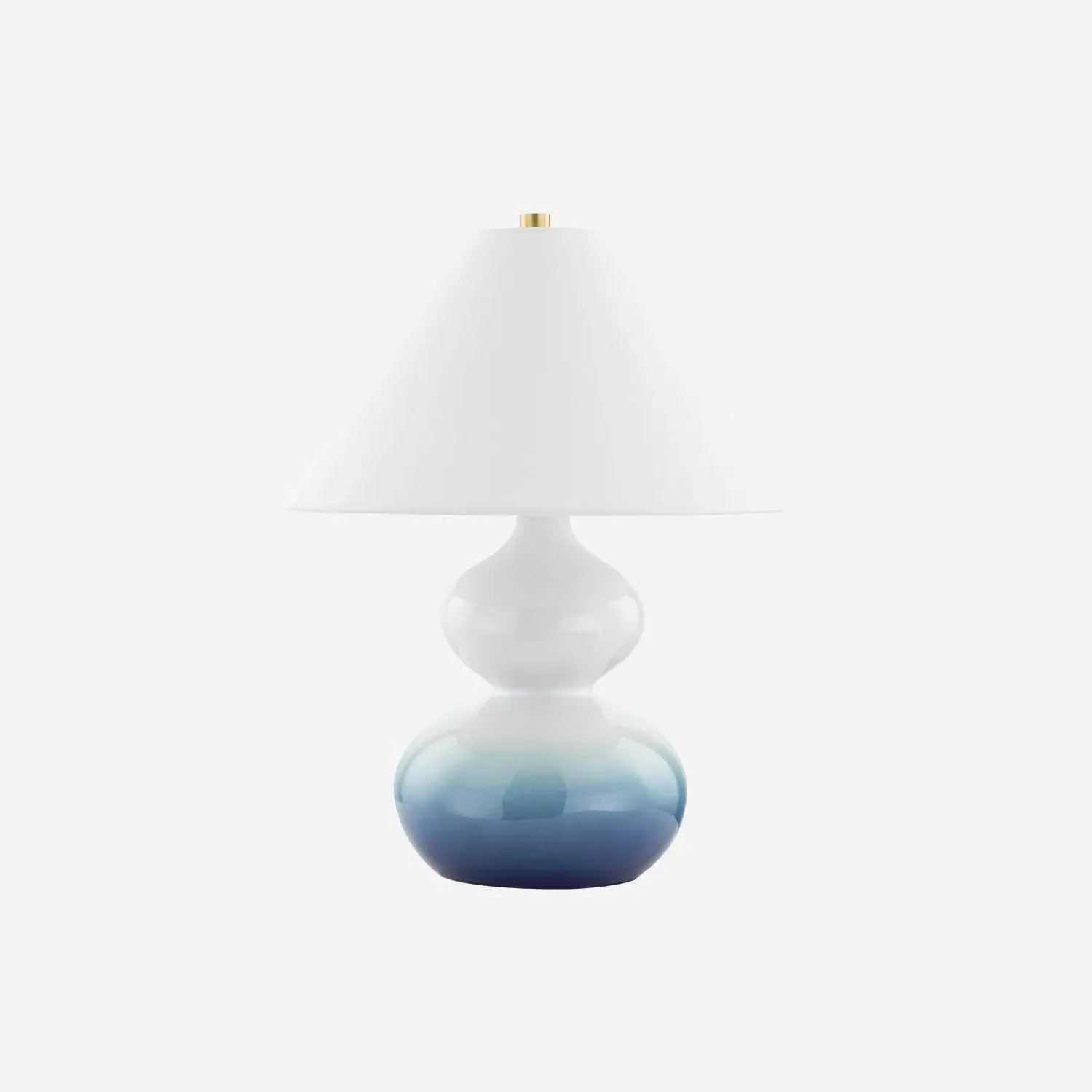 Table Lamp with Ceramic Base - Blue, Linen product