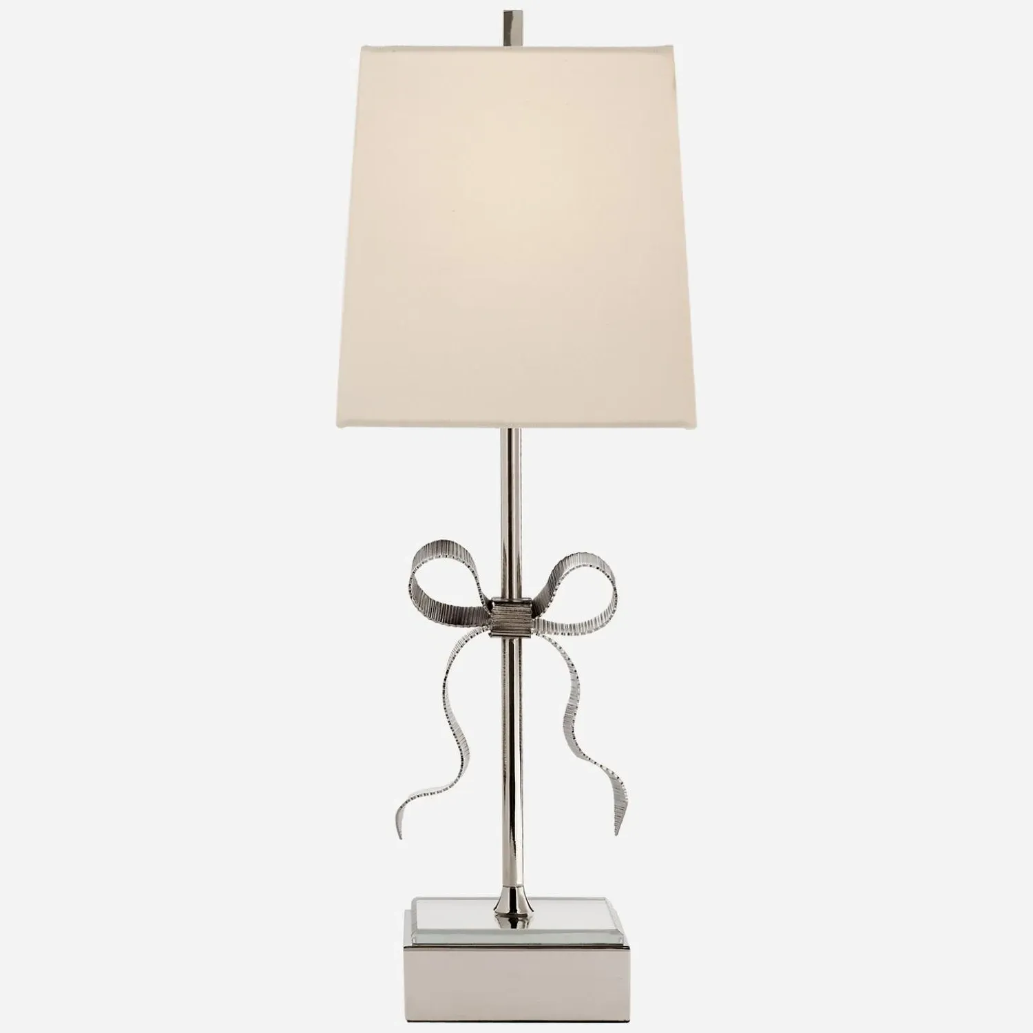 Table Lamp with Lace Detail - Nickel, Metal product