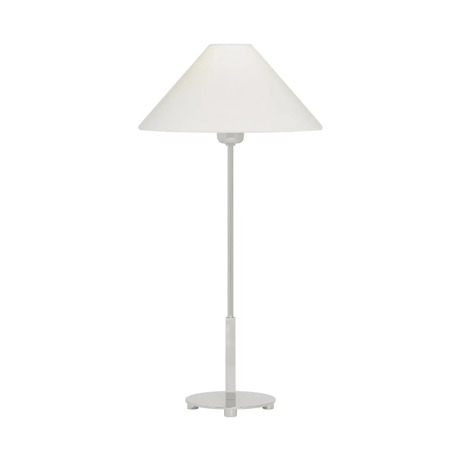 Table Lamp with Linen Shade - Polished Nickel product