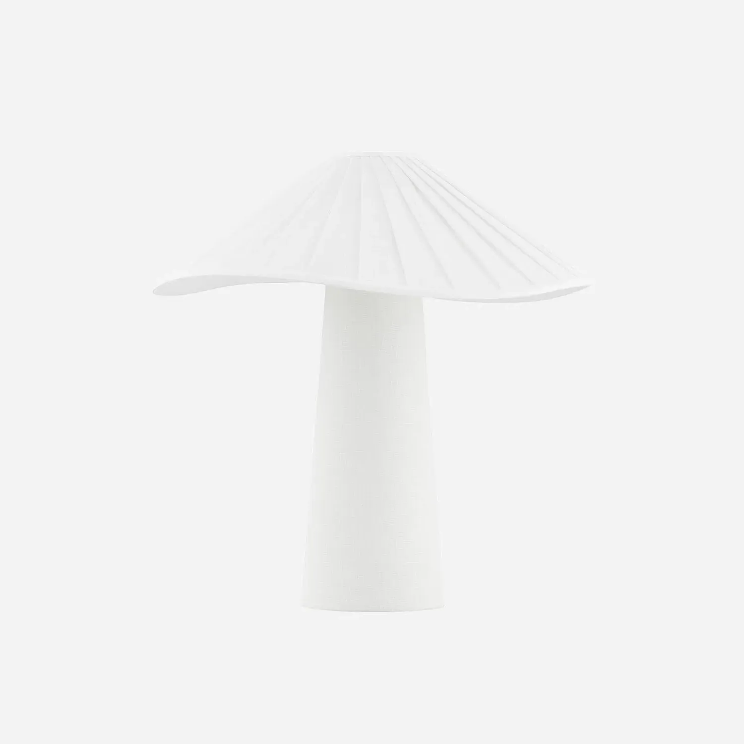Chanterelle Table Lamp - White, Linen product