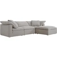 Truman Junior Sectional Sofa - Weathered Linen Grey by Andrew Martin, image 3