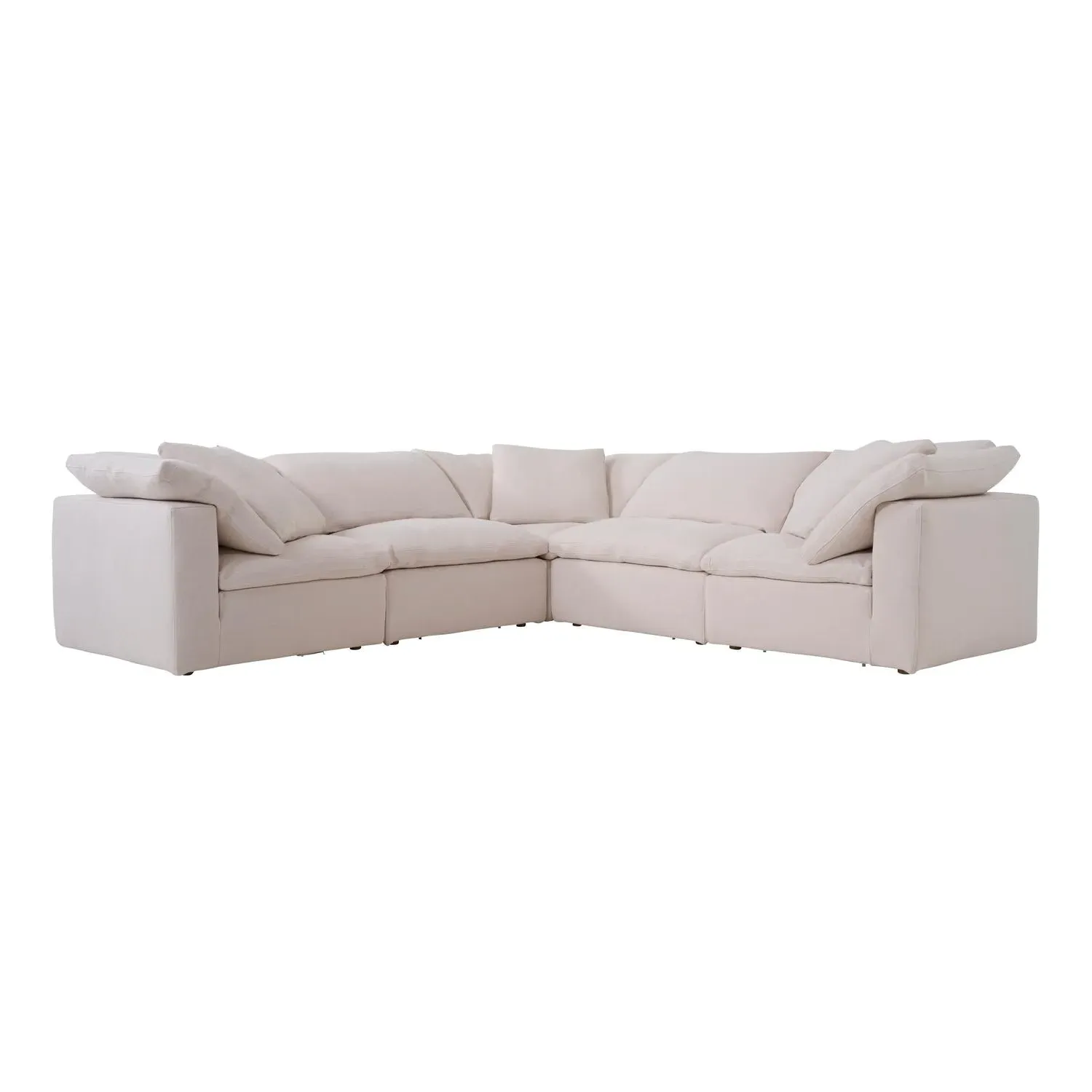 Truman Junior Sectional Sofa - Weathered Linen Stone by Andrew Martin, alternate view