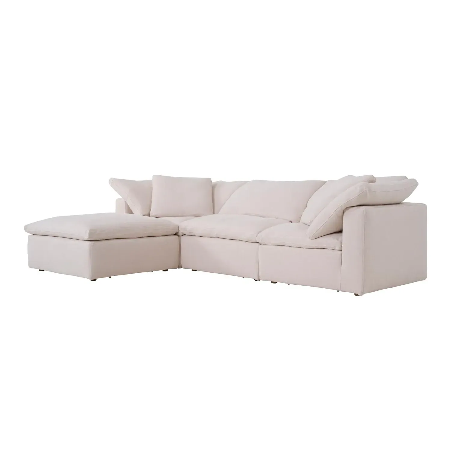 Truman Junior Sectional Sofa - Weathered Linen Stone by Andrew Martin
