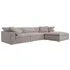Truman Large Sectional Sofa - Weathered Linen Grey by Andrew Martin, image 4