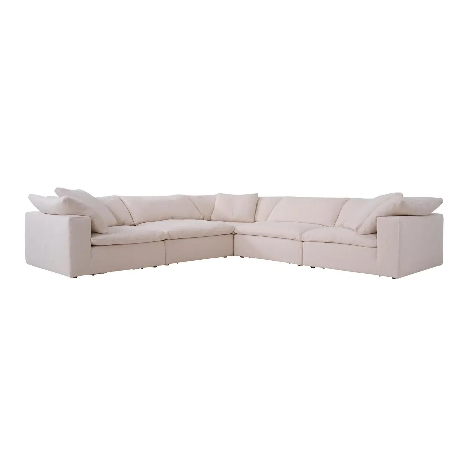 Truman Large Sectional Sofa - Weathered Linen Stone by Andrew Martin, image 2