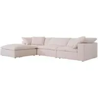 Truman Large Sectional Sofa - Weathered Linen Stone by Andrew Martin, image 3