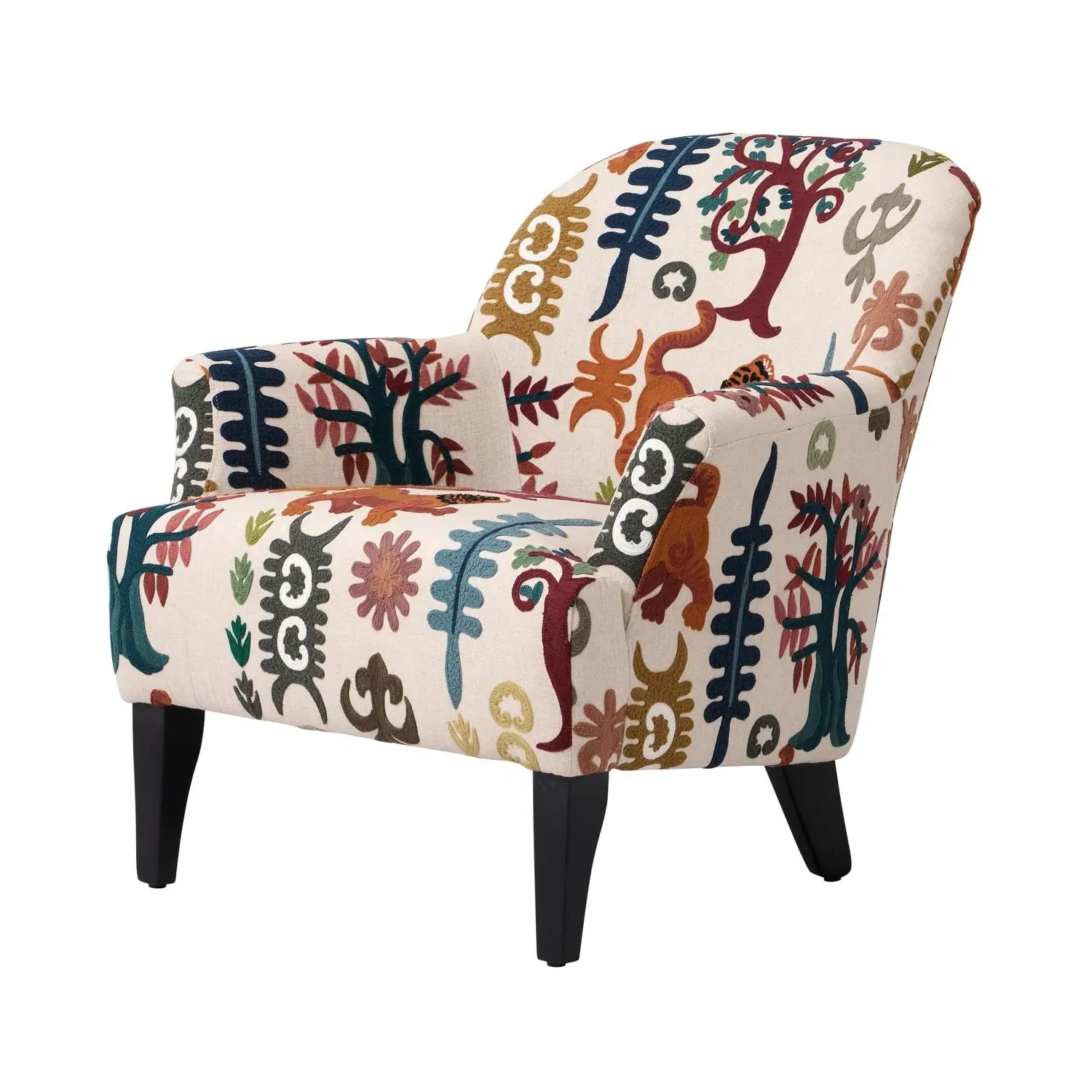 Victoria Tiger Tree Armchair - Multicoloured, Cotton product