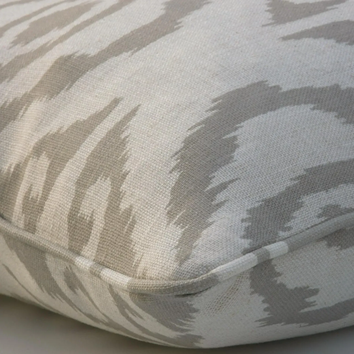 Volcano Canvas Ikat Cushion - Canvas, Bouclé alternate view
